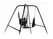 Trinity Vibes Ultimate Freestanding Adjustable Steel Swing Stand Black