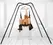 Trinity Vibes Ultimate Freestanding Adjustable Steel Swing Stand Black