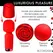 Bloomgasm Pleasure Rose Mini Wand Red, kompaktni intimni masažer