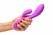 BANG! Fleksibilni rabbit vibrator sa dva motora, ljubičasti, 19.5 cm, vodootporan