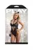 Fantasy Lingerie PLAY Feral For You Black Lace Set with Cat Ears