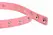 XR Brands Spiked Heart Choker Pink Vegan Leather Adjustable 42cm