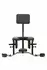 XR Brands Pleasure Throne Adjustable Support Chair Black Vegan Leather