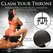 XR Brands Pleasure Throne Adjustable Support Chair Black Vegan Leather