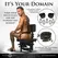 XR Brands Pleasure Throne Adjustable Support Chair Black Vegan Leather