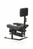 XR Brands Pleasure Throne Adjustable Support Chair Black Vegan Leather