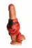 XR Brands Hell Hound Silicone Red Ball Ring & Stretcher, 88.9 mm