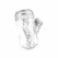 Sauce Cup Intimate Machine White - Dual-Sided, CyberSkin TPE, 28-33mm