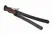 XR Brands Scottish Tawse Black, veganski kožni pljeskač za BDSM, 45 cm