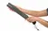 XR Brands Scottish Tawse Black, veganski kožni pljeskač za BDSM, 45 cm