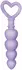 Evolved Novelties Sweet Treat silikonske kuglice u obliku srca, ljubičaste, 19 cm