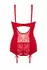 Cottelli Collection Marzia Red Lingerie Set with Suspenders, 2-Piece