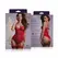 Vixen Marzia Red 2-Piece Lingerie Set with Lace Corset and Suspenders