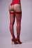 Be Wicked Suspender Stockings Red - Elegant Lingerie Accessory, One Size
