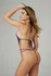Renee Lace Open Crotch Bodysuit Purple - Elegant Strappy Design