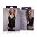 Vixson Marzia 2-Piece Suspender Corset Set Black Lace Adjustable Fit