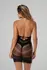 Amethille Glitter Dress Black - Shimmering Lace-Up Mini by Dresscode