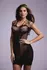 Riana Glitter Dress Black - Elegant Shimmering Eveningwear by Dreamgirl