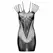 Riana Glitter Dress Black - Elegant Shimmering Eveningwear by Dreamgirl