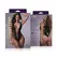 Passion Leana Black Bodystocking with Mesh Design, One Size