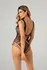 Amorelie Stretch Fishnet Bodysuit Black - Flexible Mesh Design
