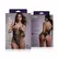 Amorelie Stretch Fishnet Bodysuit Black - Flexible Mesh Design