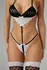 Obsessive Izabel Black Strappy Body Set with Stockings XS-L/XL