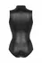 Christine Xenna Wetlook Bodysuit with Two-Way Zipper - Black, S/M