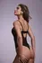 Christine Vesper Wetlook Bodysuit Black with Lace Elements Open Design