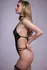 Renee Body Set by Be Wicked - Black, Open Design, Floral Lace, M/L