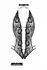 Renee Body Set by Be Wicked - Black, Open Design, Floral Lace, M/L