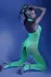 Fantasy Lingerie Moonbeam Bodystocking Neon Green - Fishnet, Lace Accents