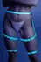 Fantasy Lingerie Buckle Up Adjustable Leg Harness Blue - O-Ring Accent