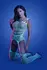Fantasy Lingerie Timelapse Bodystocking White/Blue Glow-in-the-Dark