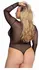 Playboy Sparkling Bunny Teddy - Mesh & Satin Bodysuit, Rhinestone Logo