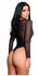 Playboy Sparkling Bunny Teddy - Mesh & Satin Bodysuit, Rhinestone Logo