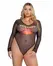 Playboy Lingerie Cover Girl Teddy November providni crni bodi