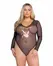 Playboy Lingerie Cover Girl October tedi, providni bodi u crnoj boji, veličina M/L