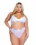 Playboy Lifestyle Curvy 2-Piece Lingerie Set White - Iconic Logo Design