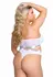Playboy Lifestyle Curvy 2-Piece Lingerie Set White - Iconic Logo Design