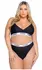 Playboy Lifestyle 2-Piece Curvy Lingerie Set Black - Iconic Logo Design