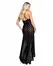 Playboy Lingerie Bunny Noir Slip Dress with Satin Bow Accent, Black