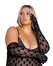 Playboy Lingerie Bunny Noir Black Transparent Gloves, Iconic Logo