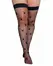 Playboy Bunny Noir Sheer Stockings with Signature Logo, Black, One Size