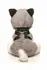 XR Brands Max Plush Dog Grey & White with Harness and Leash Set