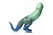 XR Brands Jurassic Series silikonski praistorijski model zeleno plavi L