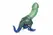 XR Brands Jurassic Series silikonski praistorijski model zeleno plavi L