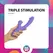 Good Vibes Only Tess silikonski rabbit vibrator sa dva motora roze