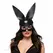 Bedroom Fantasies Bold Bunny crna maska zeke, podesivi kožni aksesoar