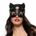 Bedroom Fantasies Kinky Kitty crna maska od veštačke kože sa podesivom veličinom